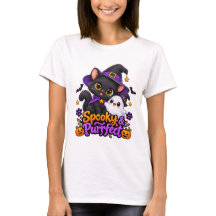 スプーキー&パーフェクト - ハロウィンネコTシャツ