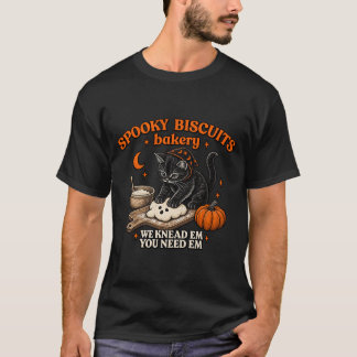 スプーキー・ビスケット・クラブ ハロウィン 猫好き Tシャツ
