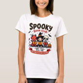 スプーキー・ブッククラブ・ハロウィン Tシャツ (正面)
