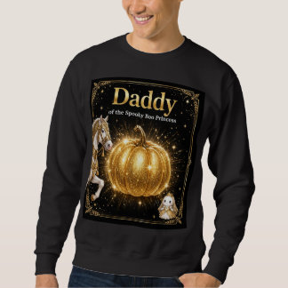 スプーキー・ブー・プリンセスのパパTシャツ ブラックゴールド スウェットシャツ
