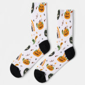 スプーキー・ボホ・パターン・ハロウィン ソックス (左)