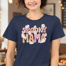 スプーキー ママ かわいいおばけ ハロウィン トライブレンドTシャツ