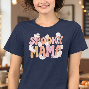 スプーキー ママ かわいいおばけ ハロウィン トライブレンドＴシャツ