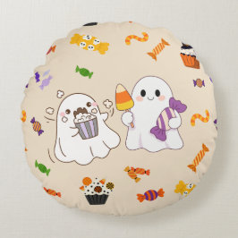 スプーキー・ムービーズ かわいいハロウィン ラウンドクッション