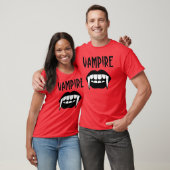 スプーキー レッド ヴァンパイア ハロウィン Tシャツ (ユニセックス)