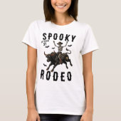 スプーキー・ロデオ スケルトン・カウボーイ ハロウィン Tシャツ (正面)