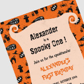 スプーキー・ワン・ハロウィン1歳の誕生日おめでとう 招待状