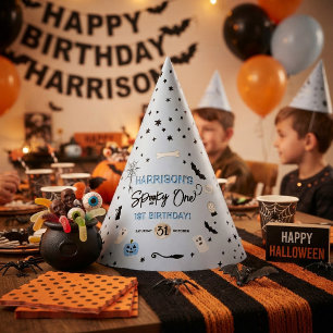スプーキー・ワン！男の子のハロウィン1歳の誕生日 パーティーハット