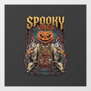 スプーキー・ヴァイアーズ ハロウィン カボチャの頭に眼球を持つ ウィンドウサイン