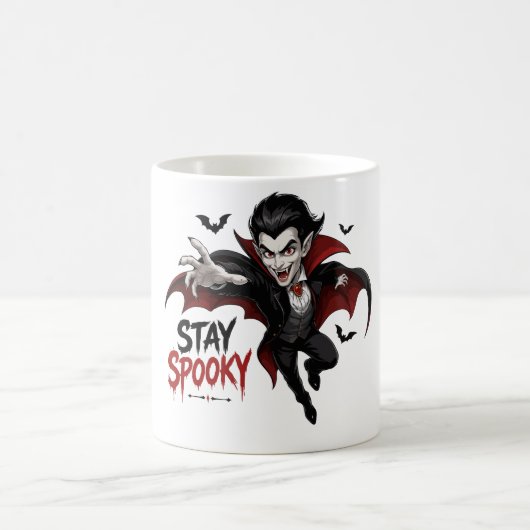 スプーキー・ヴァンパイア・キャラクター コーヒーマグカップ (中央)