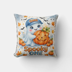 スプーキーONEスローピロー ブルーゴーストハロウィン クッション