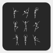 スプークなダンスステッカー スクエアシール (正面)