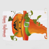 スプークのスイング:ハロウィーンゴルフタオル ゴルフタオル (横)