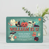 スプークの誕生日パーティーの招待 招待状 (スタンド正面)