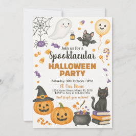 スプークタキュラーなハロウィンパーティーの招待状 招待状