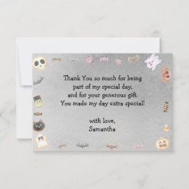 スプークタキュラーな誕生日の子供パーティ サンキューカード