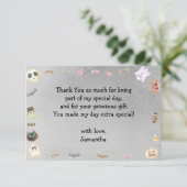 スプークタキュラーな誕生日の子供パーティ サンキューカード (スタンド正面)