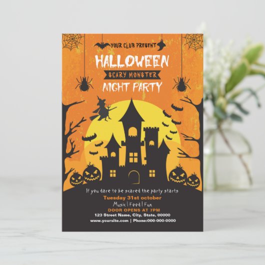 スプークタキュラーダーク幽霊のよく出るハウスハローウィンパーティ 招待状 (スタンド正面)