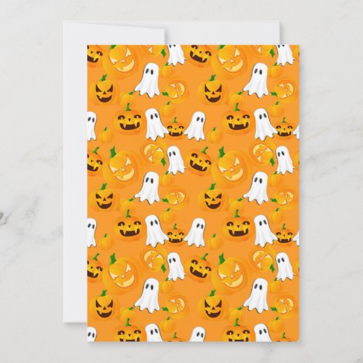 スプークタキュラーダーク幽霊のよく出るハウスハローウィンパーティ 招待状 (裏面)
