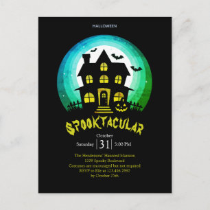 スプークタキュラー スプーキー ハウス ハロウィン パーティー ポストカード