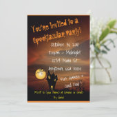 スプークタキュラー ハウントハウス ハロウィンパーティー 招待状 (スタンド正面)