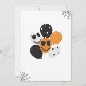 スプークタキュラー ハロウィンパーティー ブラック オレンジ 招待状 (裏面)