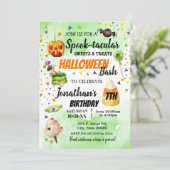 スプークタクルスイーツとハロウィーンバースデーを扱う 招待状 (スタンド正面)
