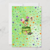 スプークタクルスイーツとハロウィーンバースデーを扱う 招待状 (裏面)