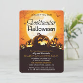 スプークタクルハロウィーン衣装パーティの招待状 招待状 (スタンド正面)