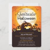 スプークタクルハロウィーン衣装パーティの招待状 招待状 (正面)