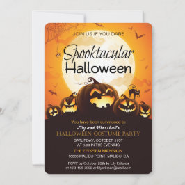 スプークタクルハロウィーン衣装パーティの招待状 招待状