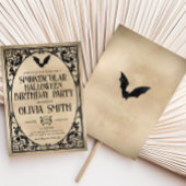 スプークヴィンテージハロウィーン誕生日パーティー 招待状