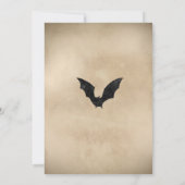 スプークヴィンテージハロウィーン誕生日パーティー 招待状 (裏面)