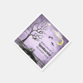 スプーク不気味タクハローウィンパーティ水彩 スタンダードカクテルナプキン (角)