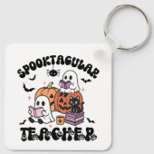 スプーク先生かわいい幽霊ハロウィーン キーホルダー (裏面)