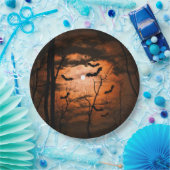 スプーク式満月の衣装パーティー ペーパープレート (パーティー)