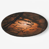 スプーク式満月の衣装パーティー ペーパープレート (アングル)