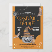 スプーク風コスチュームハローウィンパーティ招待状 招待状 (正面)