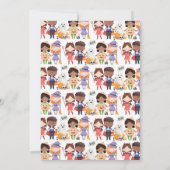 スプーク風コスチュームパーティーハロウィーン誕生日 招待状 (裏面)