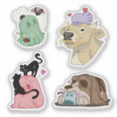 スプークx動物 シール (正面)