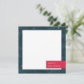 スプースモダンカスタムハッピーホリデーズノートカード サンキューカード (スタンド正面)