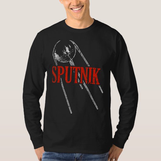 スプートニク衛星探査機ソ連宇宙Sp Tシャツ (正面)