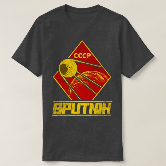 スプートニク衛星 Tシャツ (デザイン正面)