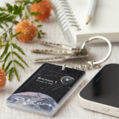 スプートニク1地球衛星 キーホルダー (正面右)