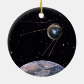スプートニク1地球衛星 セラミックオーナメント (裏面)