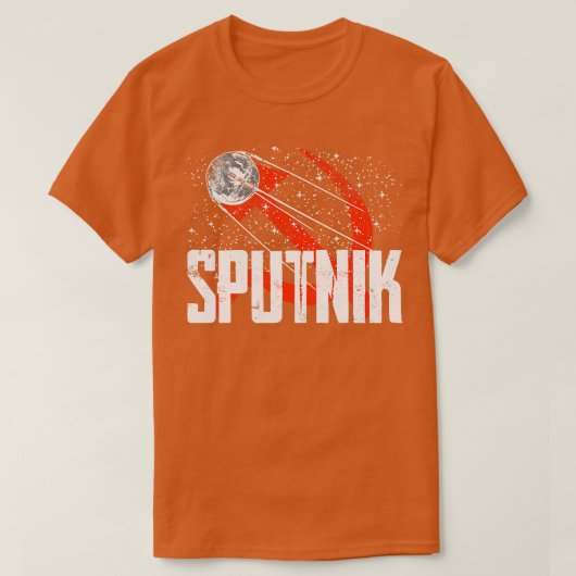 スプートニク1衛星ソ連1957 10 Tシャツ (デザイン正面)