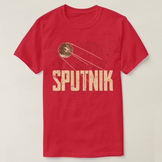 スプートニク1衛星ソ連1957 11 Tシャツ (デザイン正面)