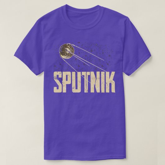 スプートニク1衛星ソ連1957 11 Tシャツ (デザイン正面)