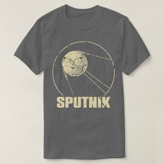 スプートニク1衛星ソ連1957 5 Tシャツ (デザイン正面)