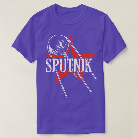 スプートニク1衛星ソ連1957 Tシャツ (デザイン正面)